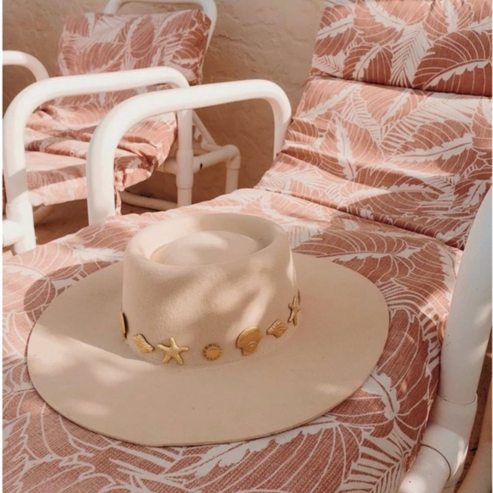 Lack Of Color Seaside Boater Full Brim Hat
